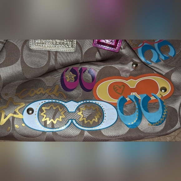 Coach Poppy Daisy Pop C Applique Tote - Picture 12 of 13